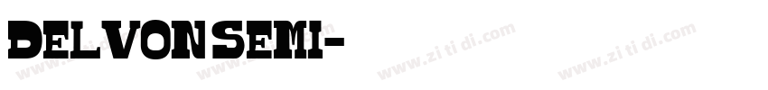 Delvon Semi字体转换